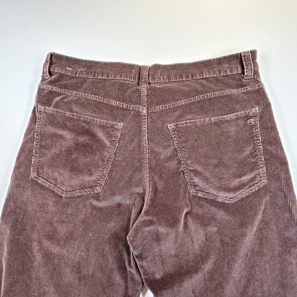 Madewell The Balloon Pant in Corduroy Brown Sz 32 Dark Carob Wide Leg - Picture 14 of 15